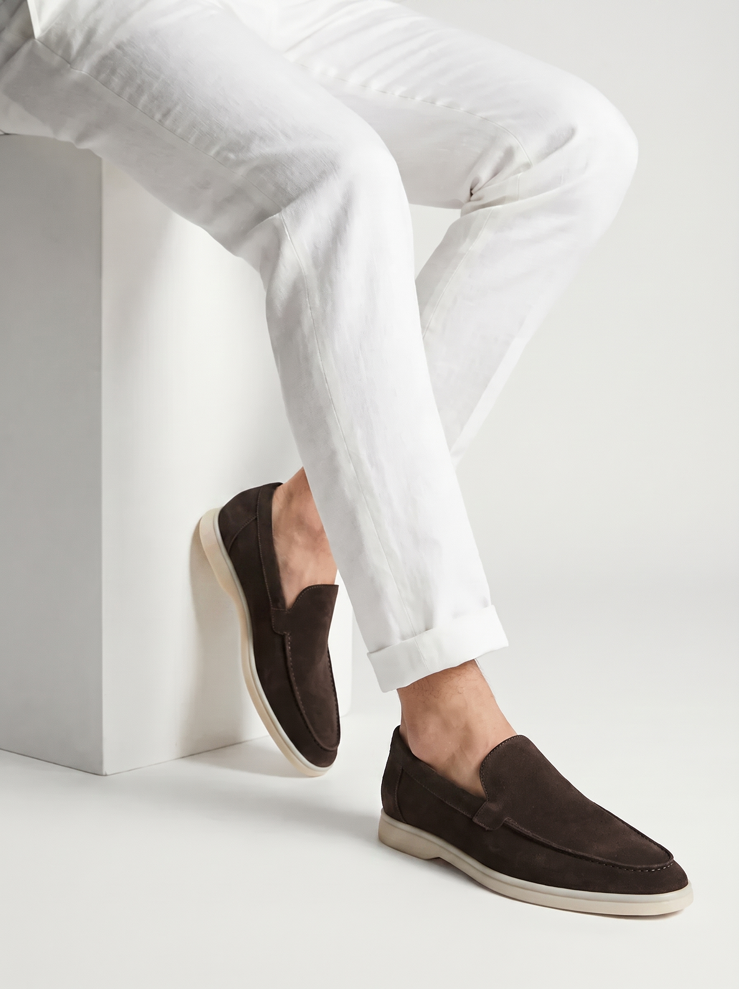 The Portofino Loafer — Warm Grey — image 8