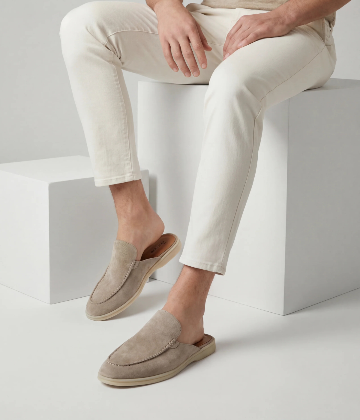 The Capri Slide — Light Grey — image 5