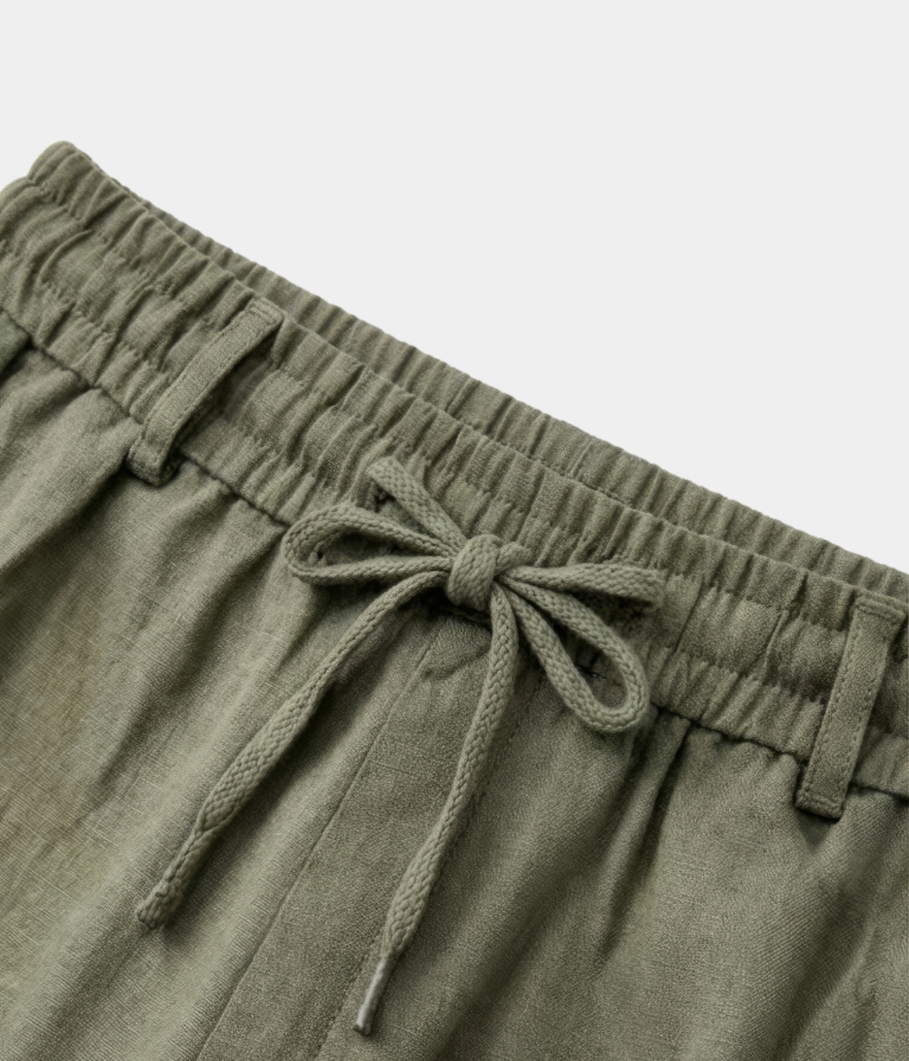 The Liguria Resort Trouser — Olive — image 4