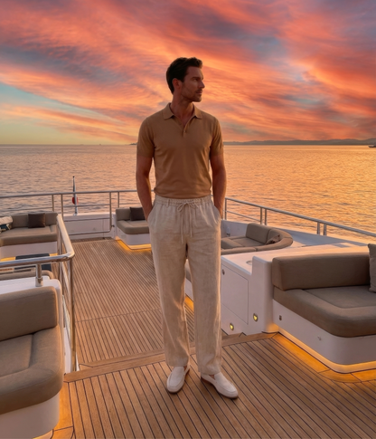 The Liguria Resort Trouser — Beige — image 8