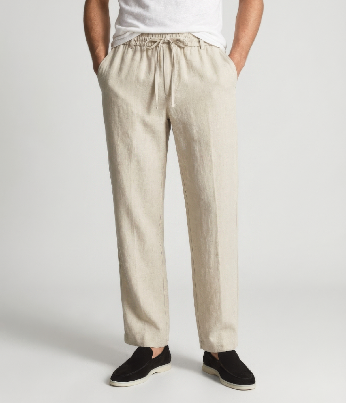 The Liguria Resort Trouser — Beige — image 2