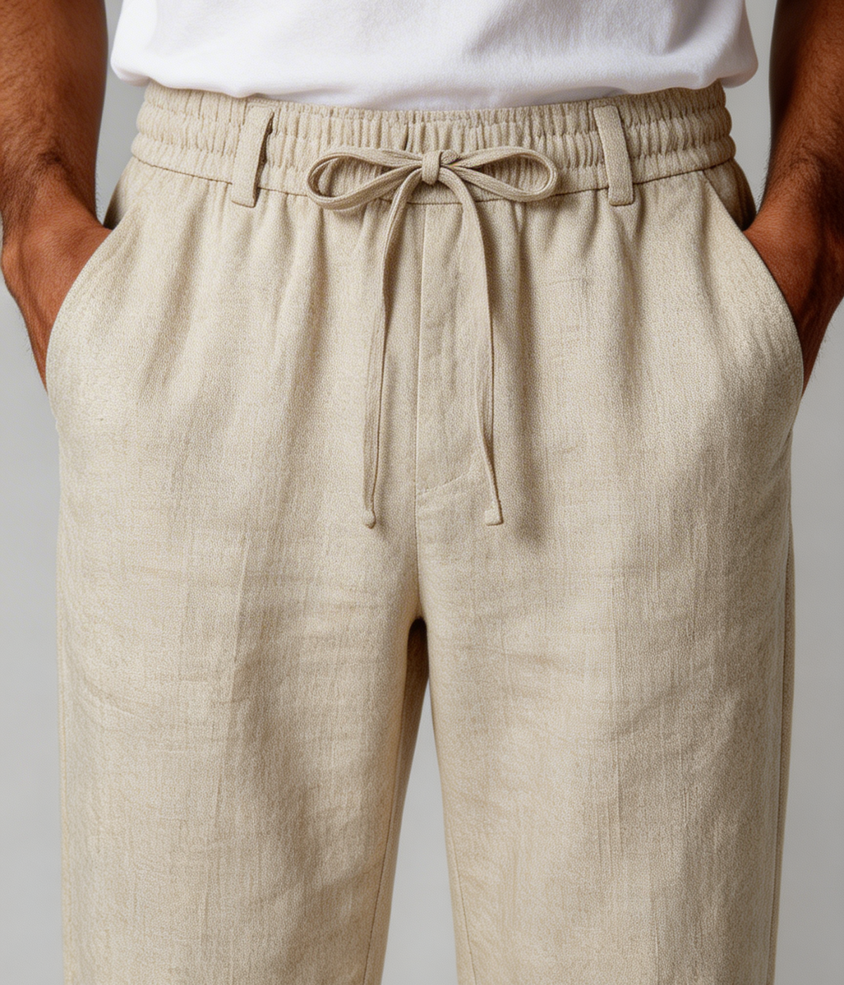 The Liguria Resort Trouser — Beige — image 3