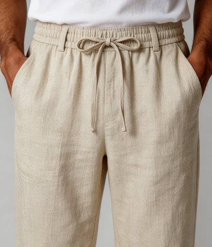 The Liguria Resort Trouser — Beige — image 3