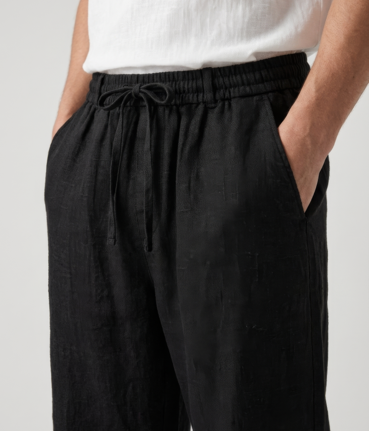 The Liguria Resort Trouser — Black — image 2