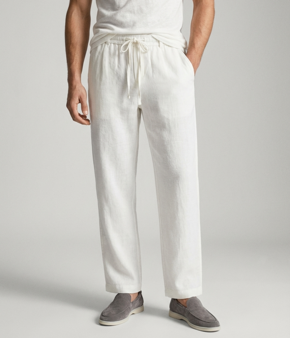 The Liguria Resort Trouser — White — image 3