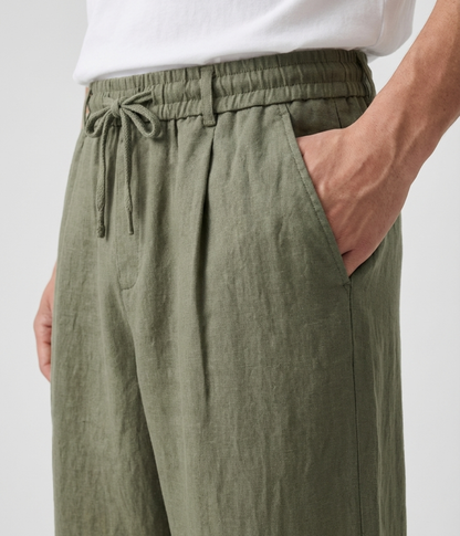 The Liguria Resort Trouser — Olive — image 3