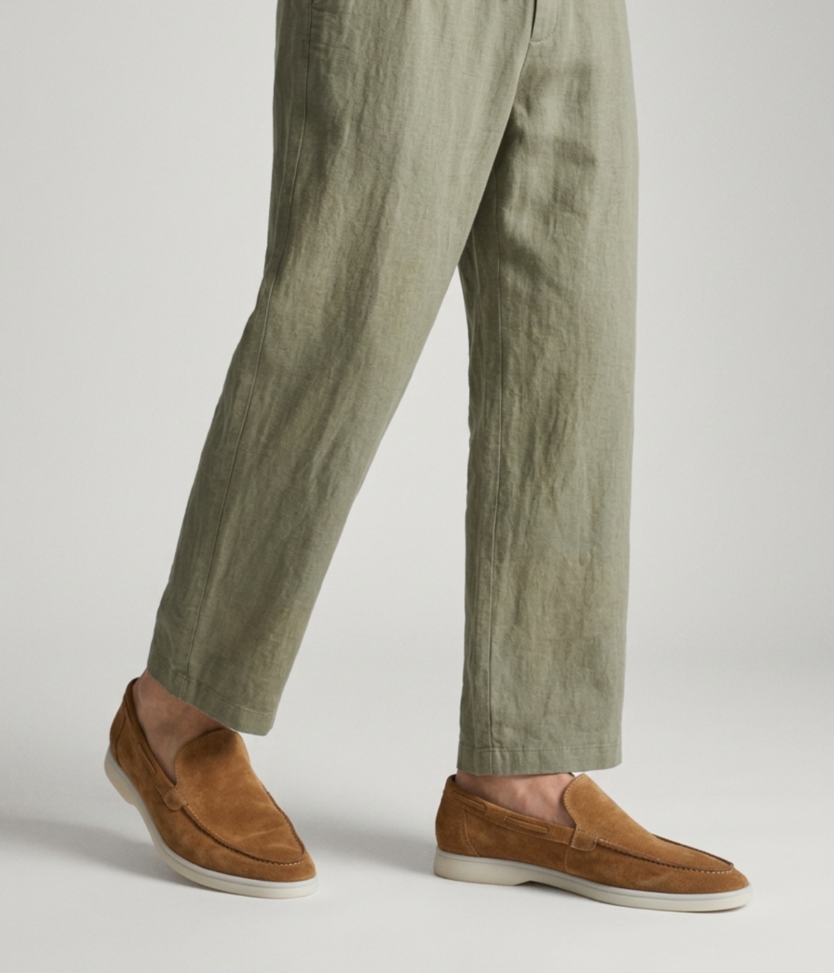 The Liguria Resort Trouser — Olive — image 2