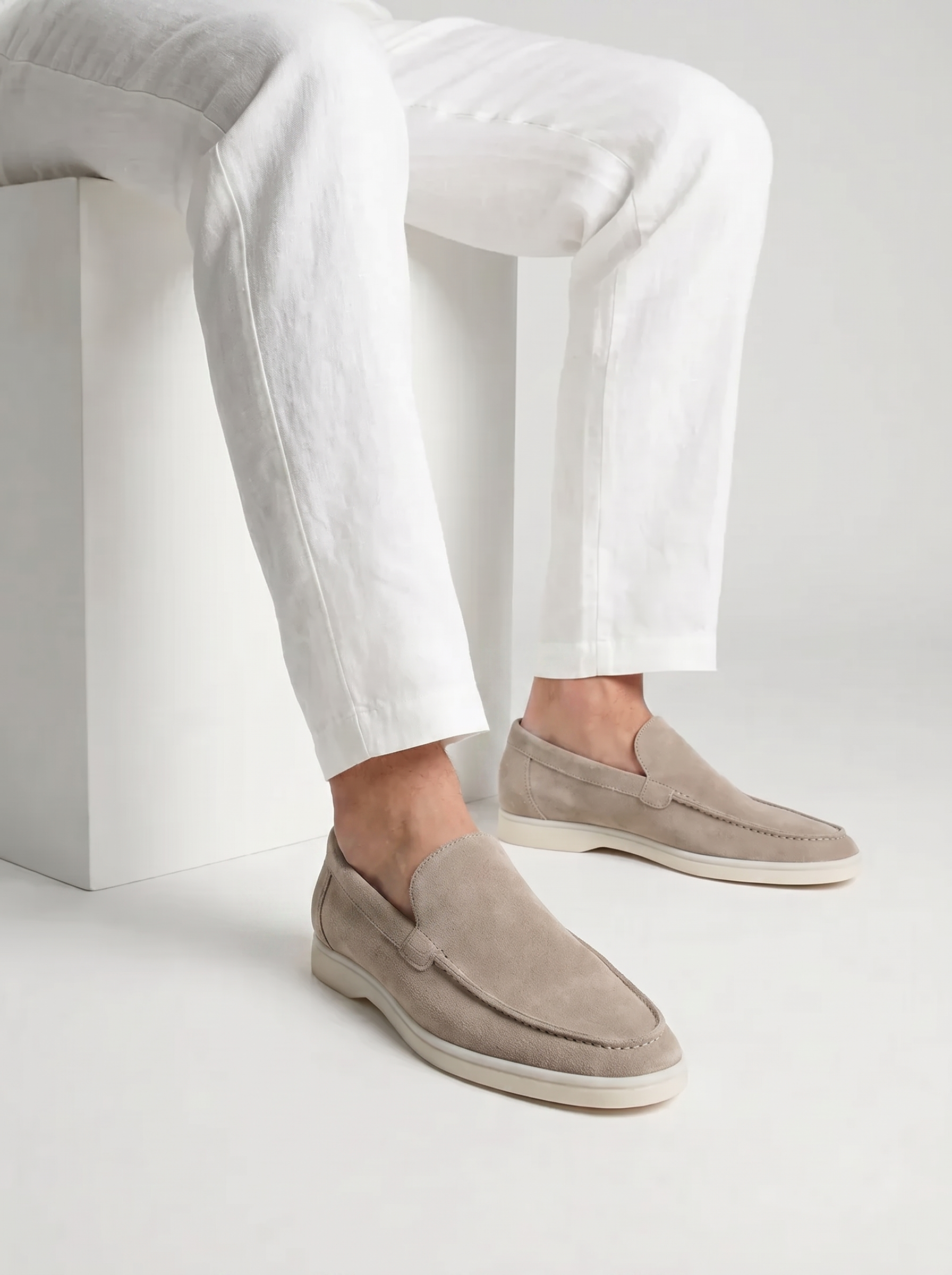 The Portofino Loafer — Light Grey — image 6