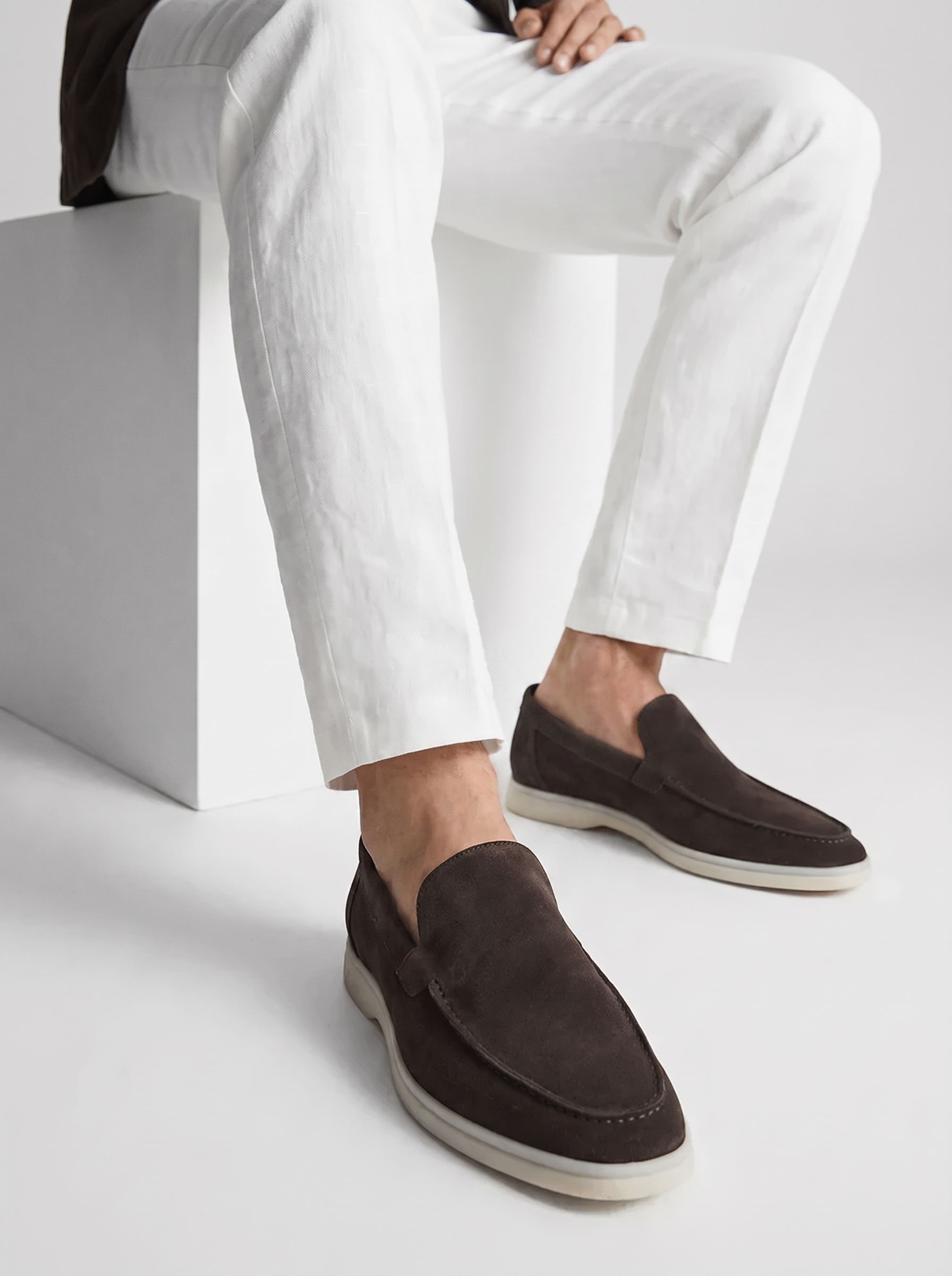 The Portofino Loafer — Warm Grey — image 7