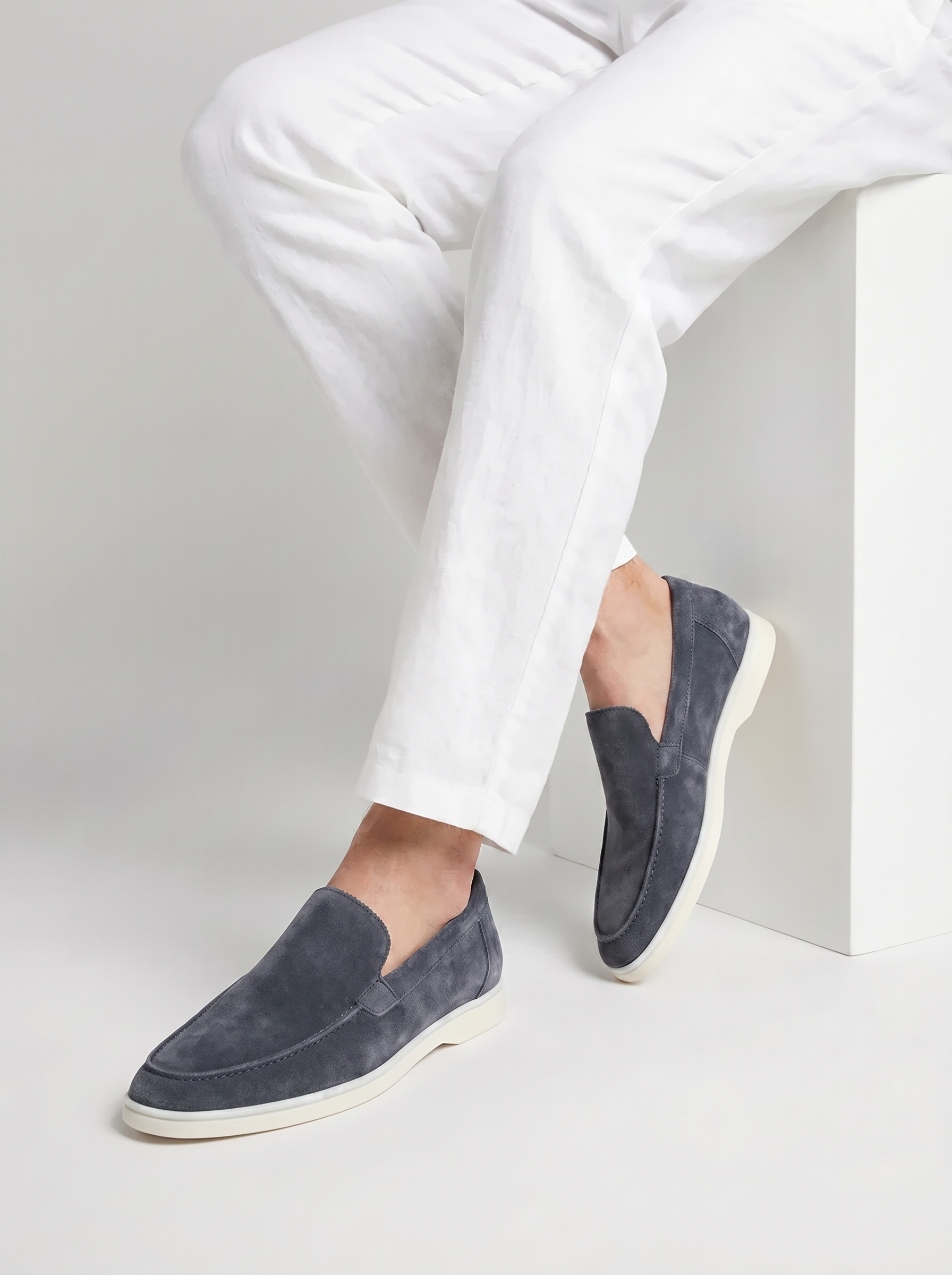 The Portofino Loafer — Steel Blue — image 2