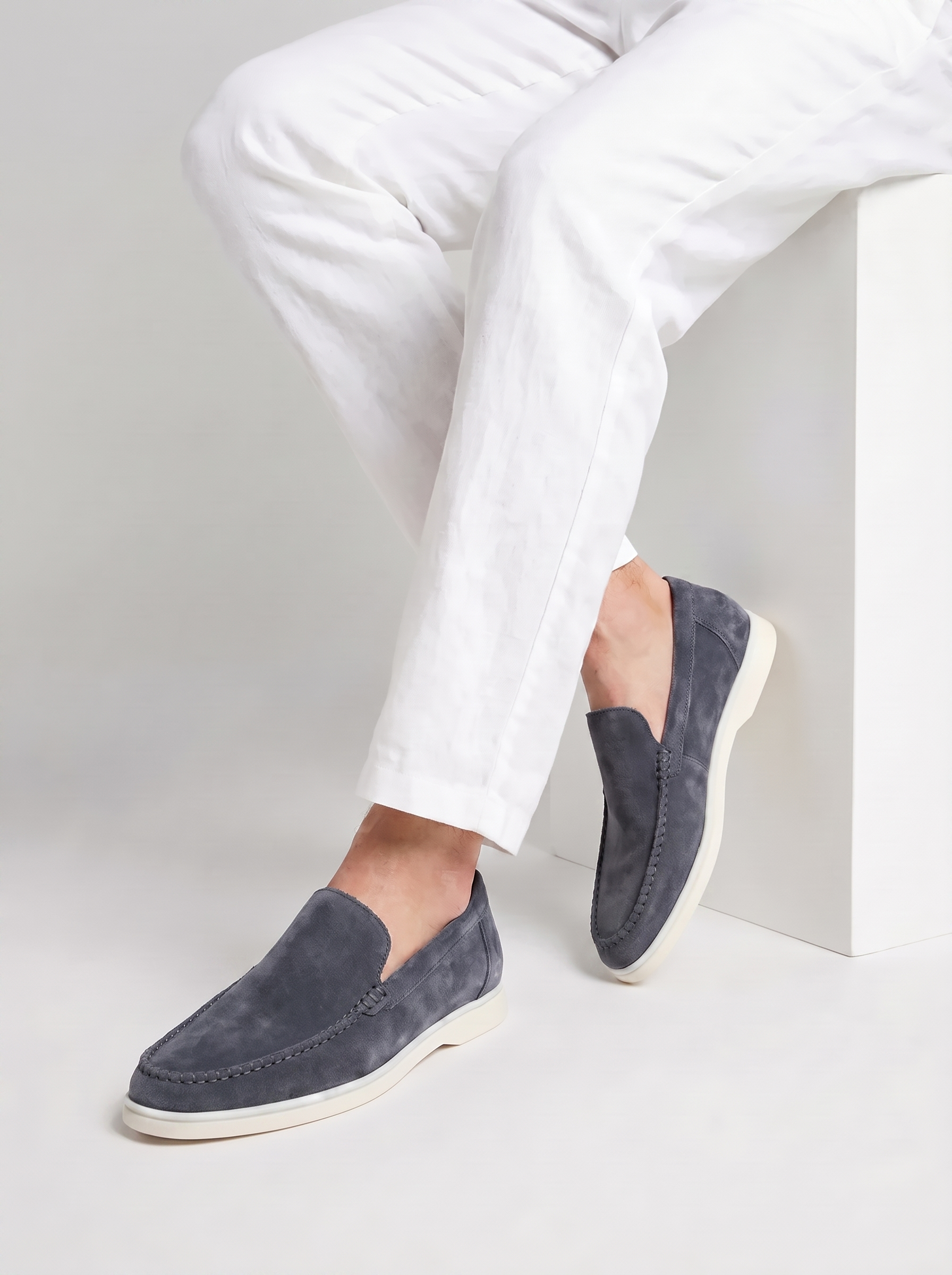 The Ravello Loafer — Steel Blue — image 2